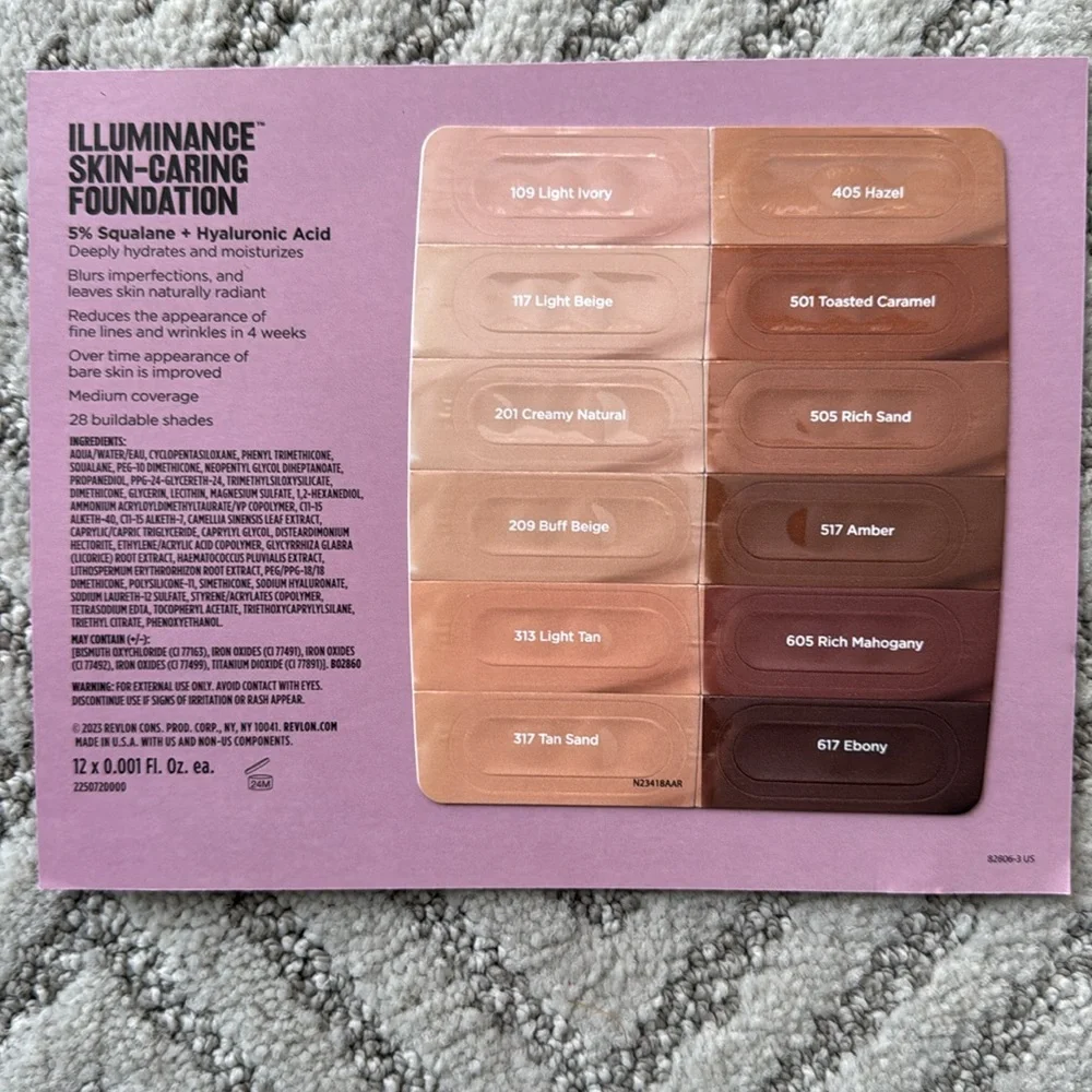 Various Foundation Sample Sales